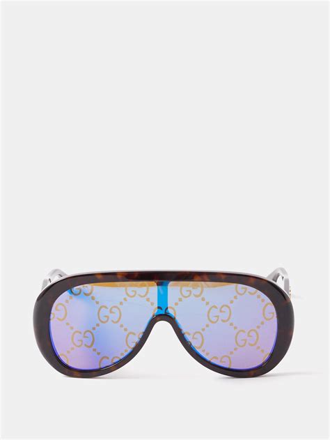 gucci oversized mask sunglasses.